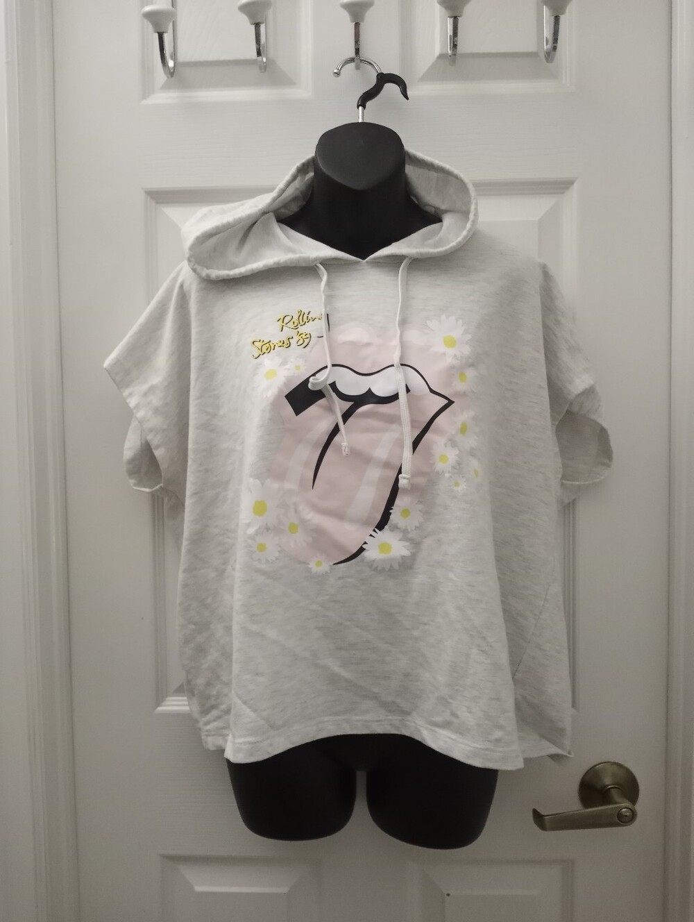 THE ROLLING STONES Short Sleeve Hooded Sweatshirt